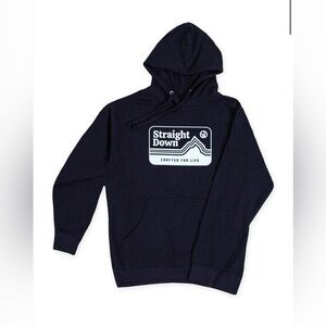 Straight Down Starsky Hoodie / Pullover In Navy Blue - Men's Size Large EUC